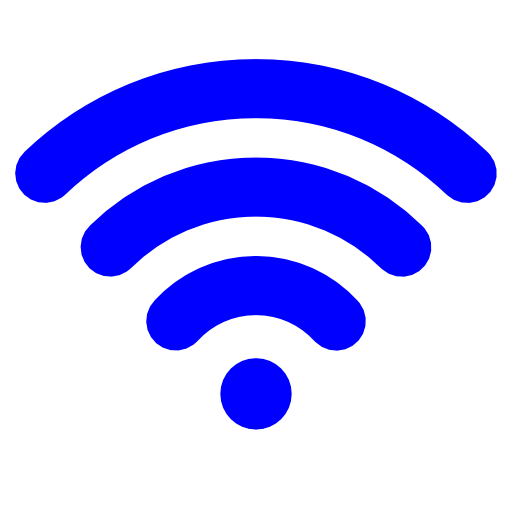 Blue wifi icon #3782 - Free Icons and PNG Backgrounds