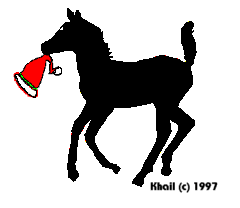 Christmas Horse Clipart