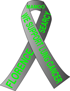 Lung Cancer Ribbons Show Support For Awareness