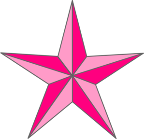 Pink Nautical Star clip art - vector clip art online, royalty free ...