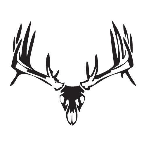 Deer Skull Silhouette
