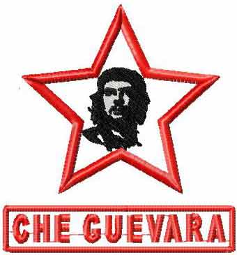 Che Guevara free machine embroidery design