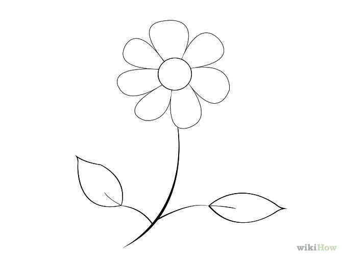 How To Draw A Flower | Free Download Clip Art | Free Clip Art | on ...