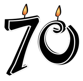 70th birthday clipart