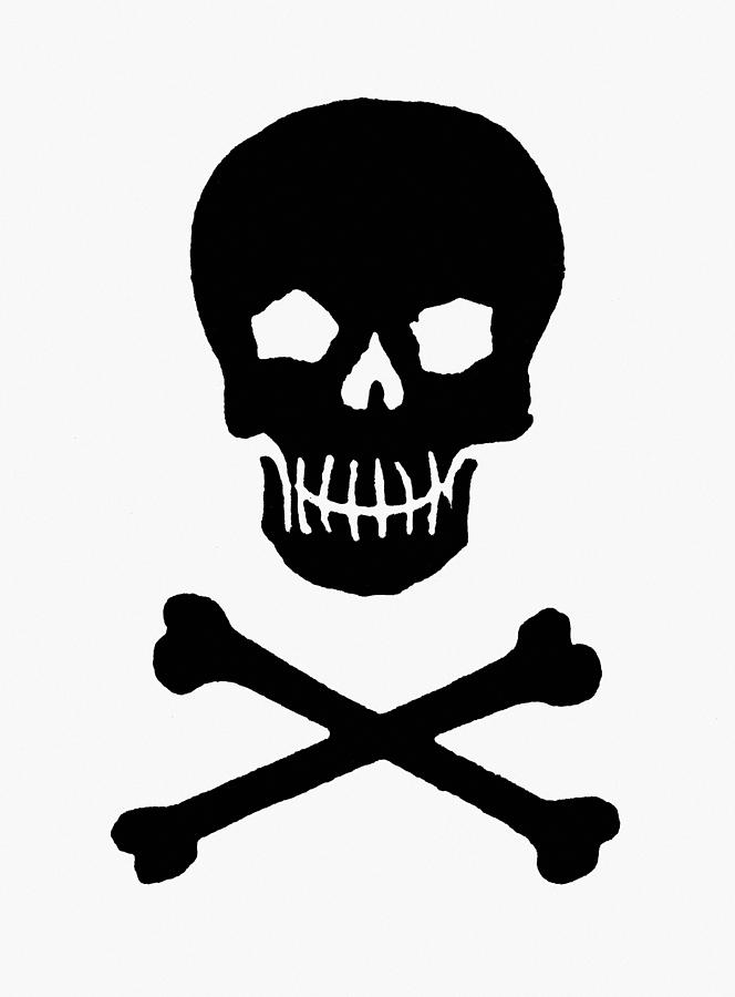 Skull And Crossbones Metal Print
