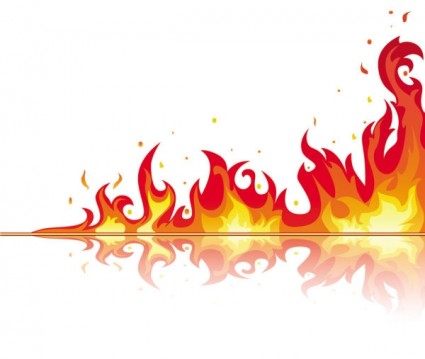 beautiful flame vector clip 02