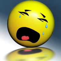 IQ Crying Phone Download - Sad crying face with lots of baby tears