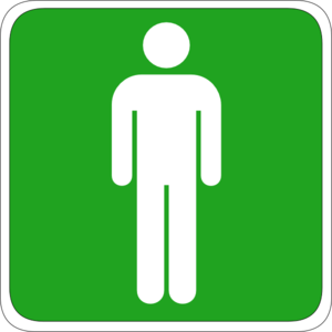Man Toilet Sign Clip Art - vector clip art online ...
