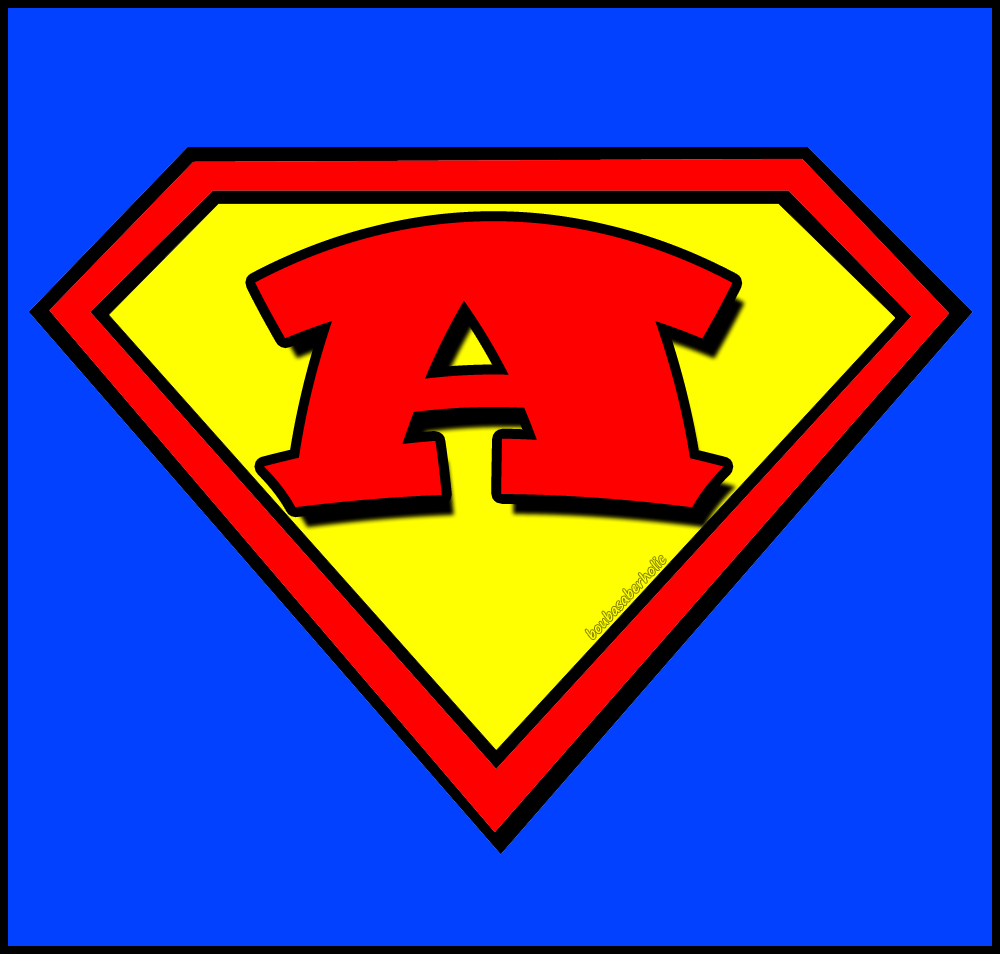 Bouba - Saberholic: Letters in Superman Logo Style