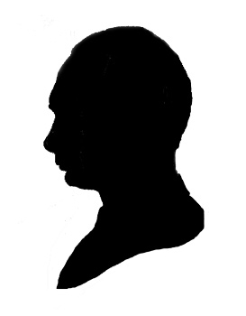 Silhouette of person. Famous people silhouettes
