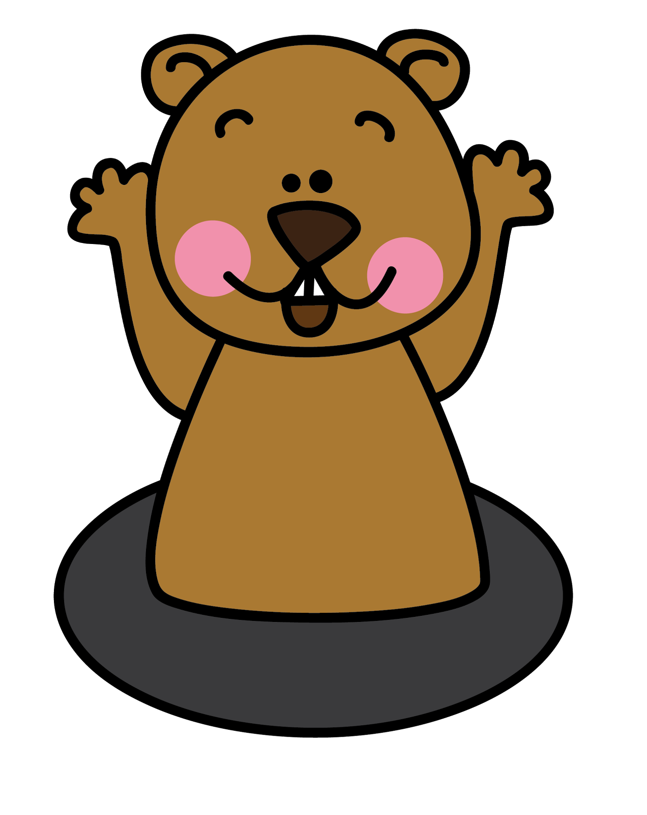 Groundhog Clipart - Tumundografico