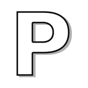 Clipart letter p