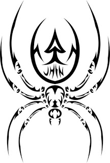 10 Contoh Tato Tribal Laba-Laba - SENITATOGA