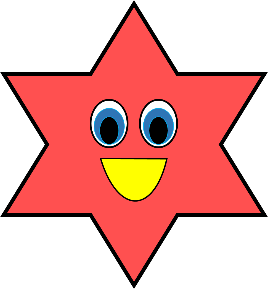 Star shapes clipart