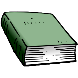 Grey Closed Book Clip Art | Free Borders and Clip Art