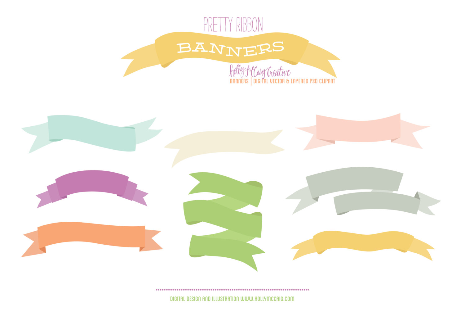 17 PSD Vector Graphics Ribbons Images - Free Vector Graphics ...