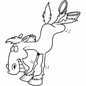 Butterfly Coloring Sheets: Funny Horse Legs Coloring Page