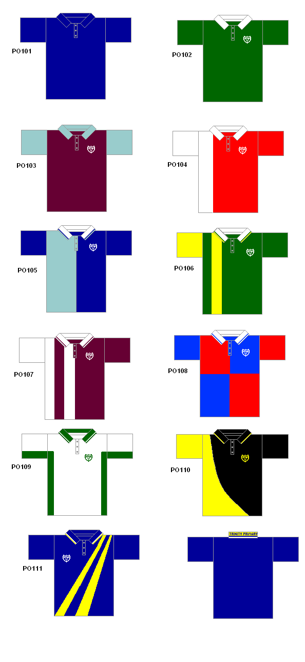 School Polo, Tees and Sloppy Joe Designs | Trinity Sports School ...