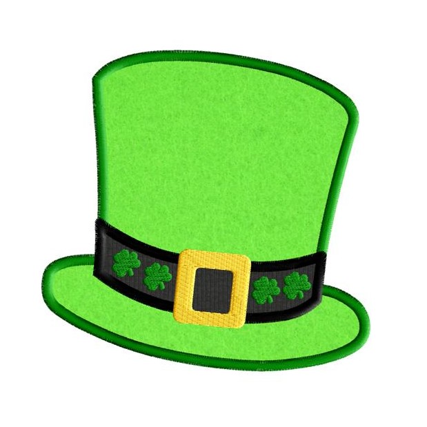 Leprechaun Hat - St Patricks Day Applique Design