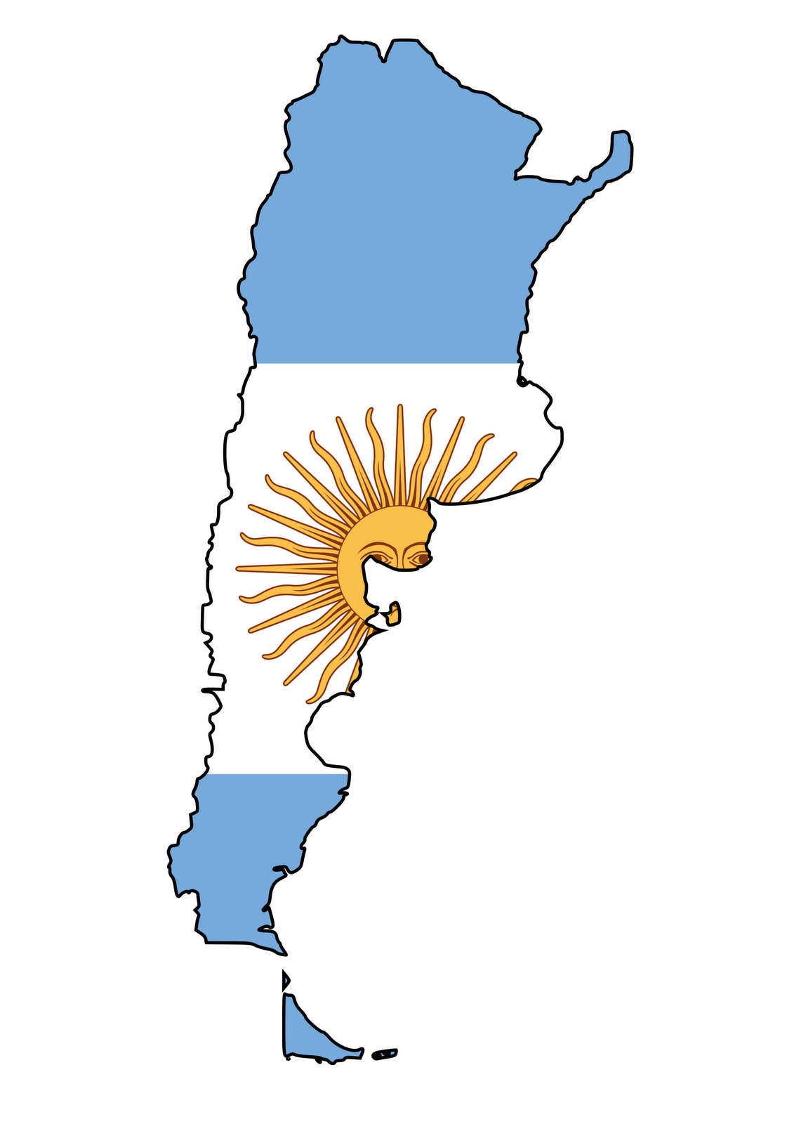 Argentina Flag Vector - ClipArt Best