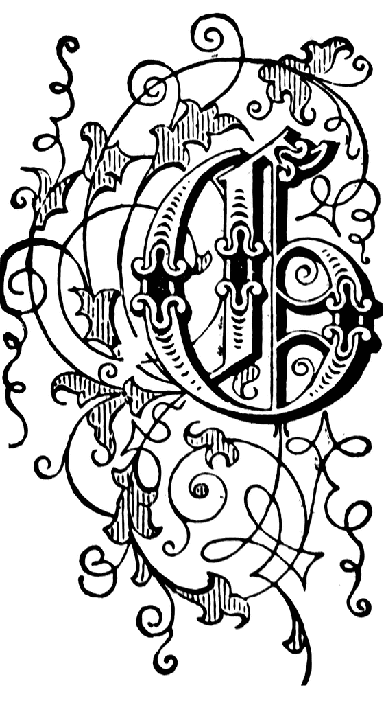 G, Floral letter | ClipArt ETC