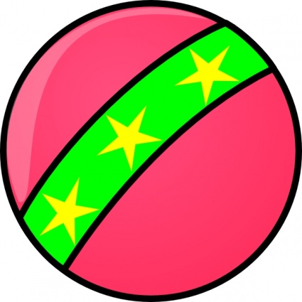 Toy Ball With Stars clip art - Download free Other vectors