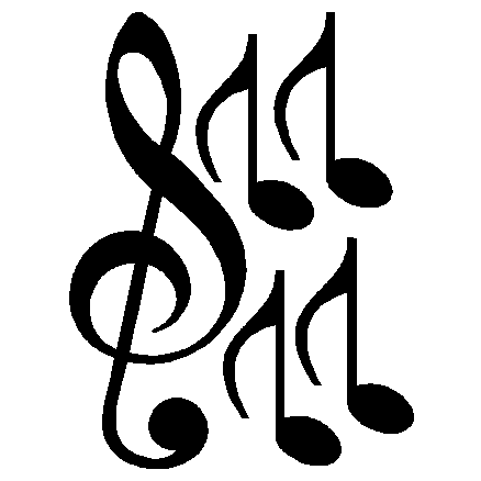 Music Symbol Sticker, music symbols and logos decals, musical note ...
