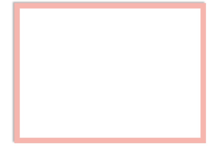 A7 Border Flat Card (5 1/8 x 7) - Candy Pink Border - ActionEnvelope.