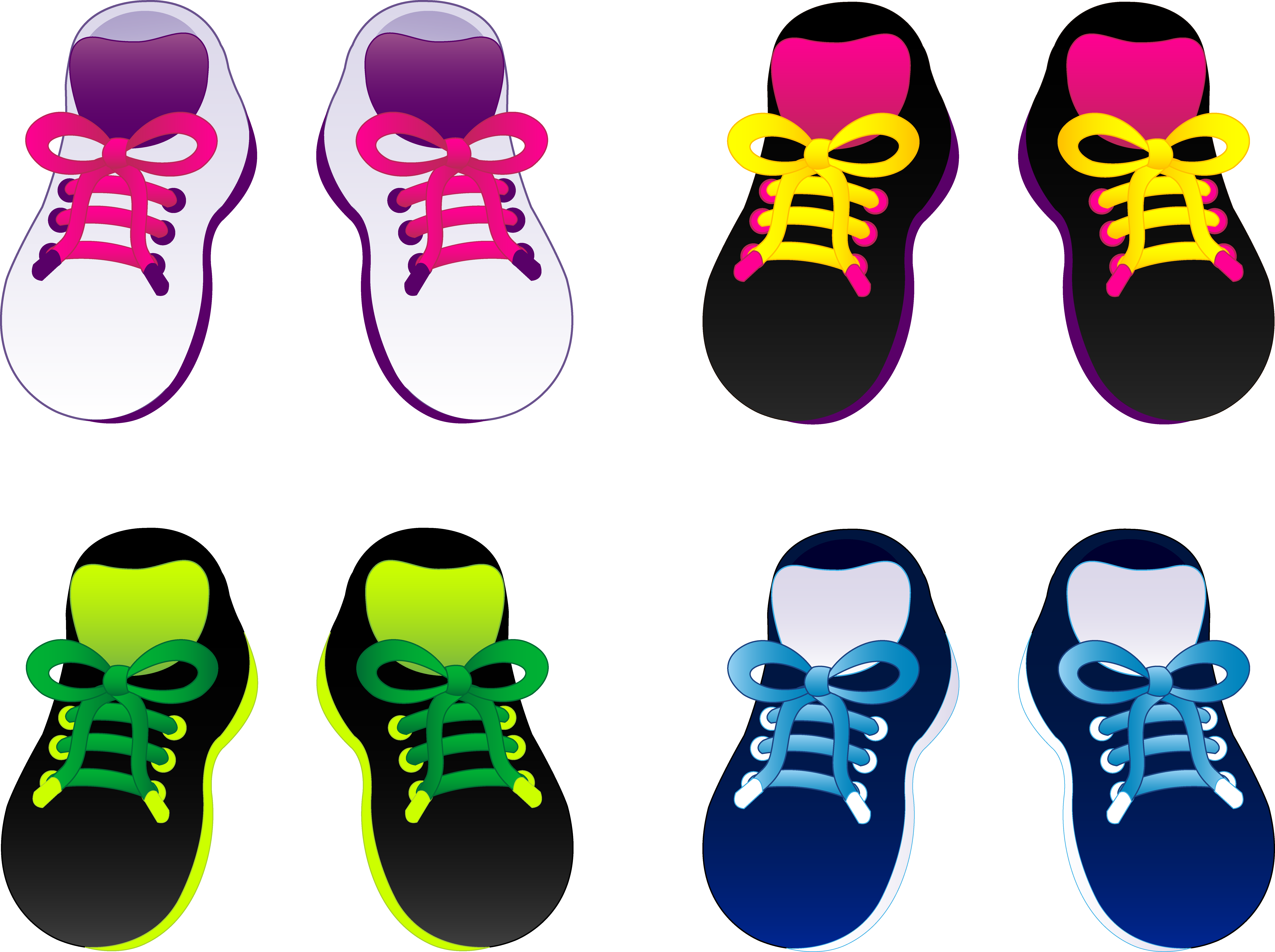 Tennis shoe for kids clipart