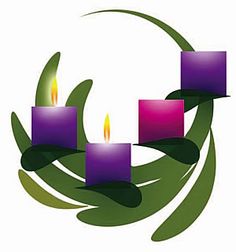 Beautiful advent wreath clipart