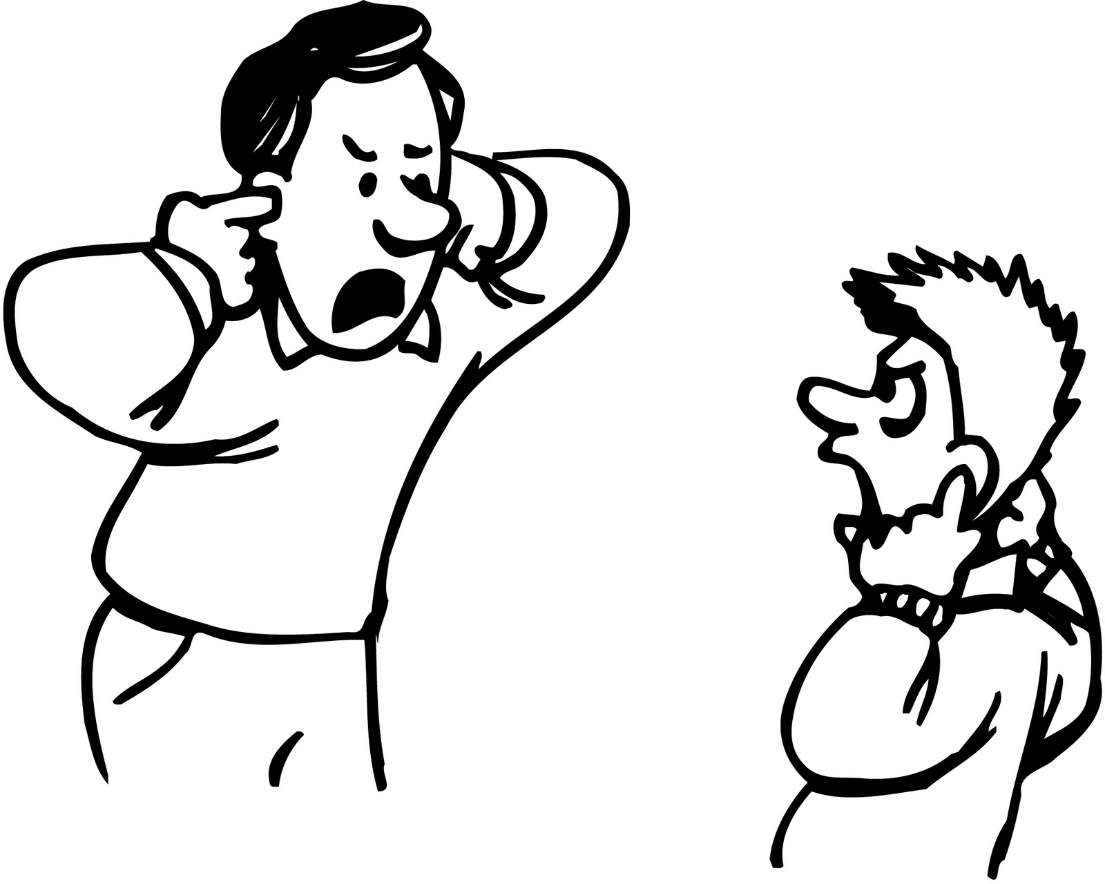 People fight clipart