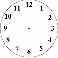 Face template, Clock faces and Clock