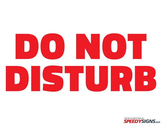 Printable Do Not Disturb Signs - ClipArt Best