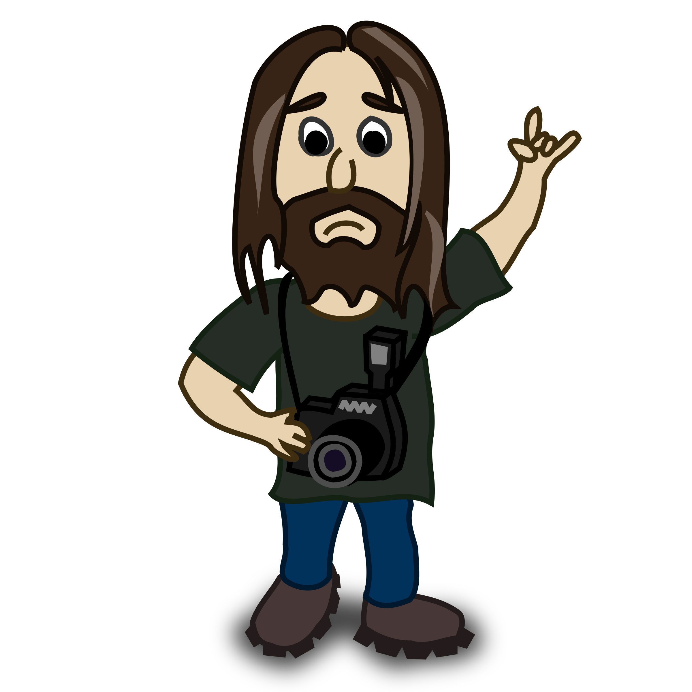 Clipart - Comic characters: Photographer