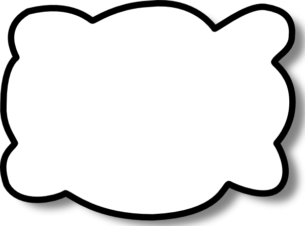 Callout Cloud clip art Free Vector