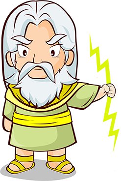 Zeus greek god clipart