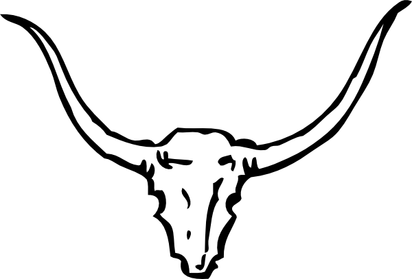 Longhorn Outline - ClipArt Best
