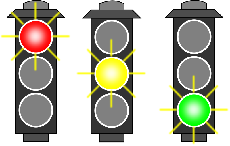 Red stoplight clipart