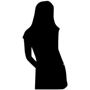 Girl shadow clipart