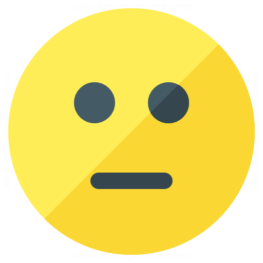 IconExperience Â» G-Collection Â» Emoticon Straight Face Icon