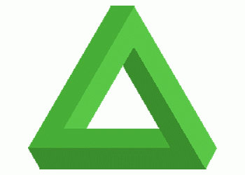 Optical Illusions : An impossible triangle Coloring Sheet, The ...