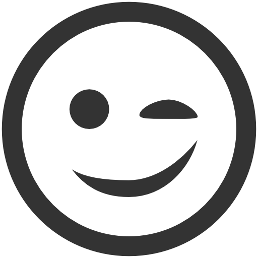 Emoticons Wink Icon | Icons8 Metro Style Iconset | VisualPharm