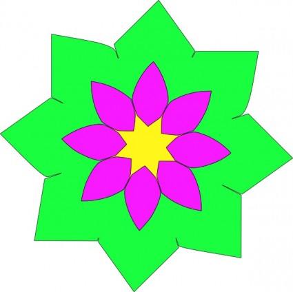 Geometric Flower Shape clip art Free vector in Open office drawing ...