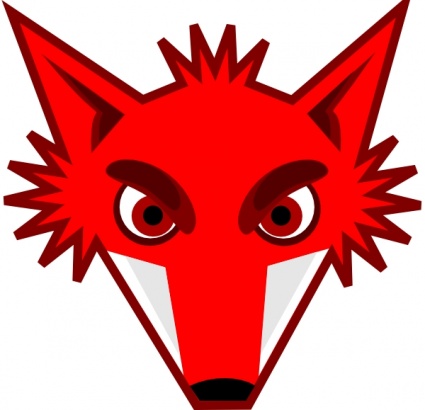 Fox Head clip art vector, free vector images