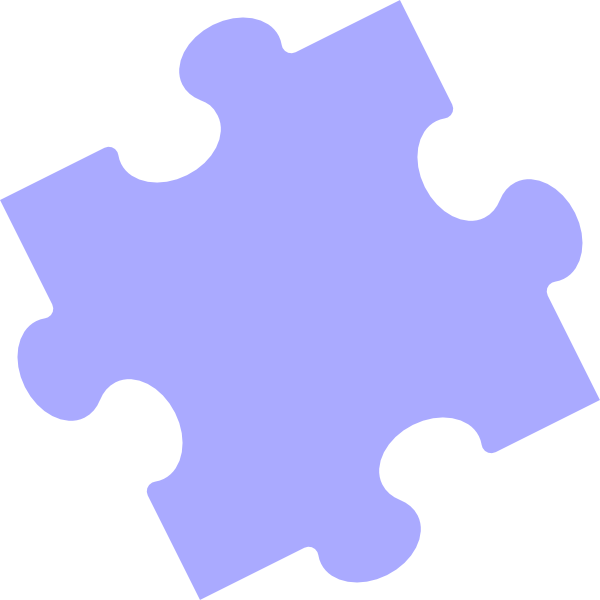 Puzzle Piece Blue clip art - vector clip art online, royalty free ...