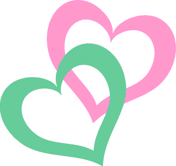 Double Heart Valentine Clip Art