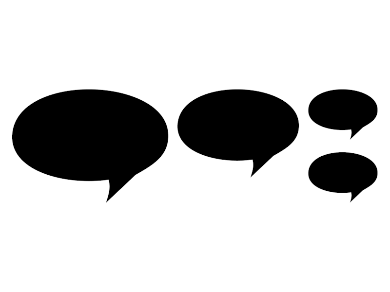 Thought bubble graphics