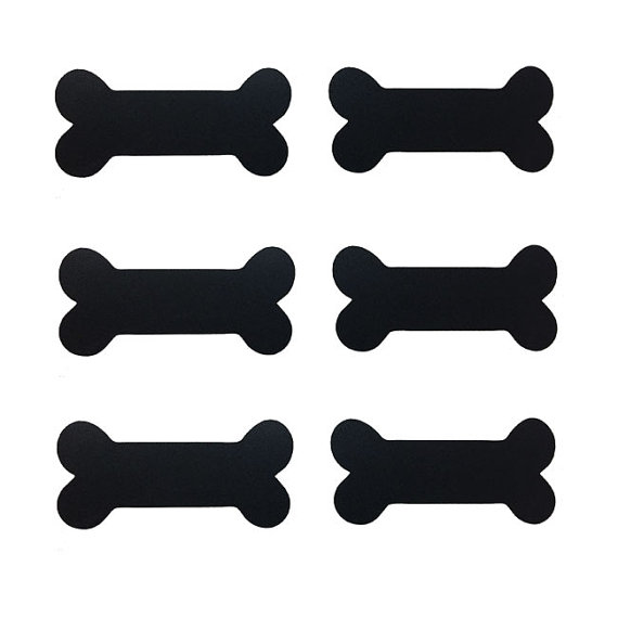 Dog Bones Chalkboard Vinyl Kitchen Labels Chalkboard by sookiedog