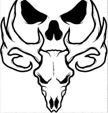 Deer Skull Sticker