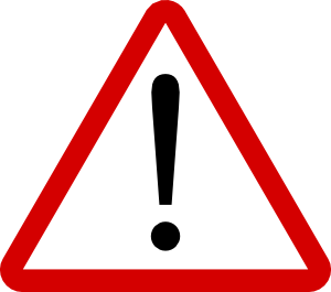 Warning Sign clip art Free Vector